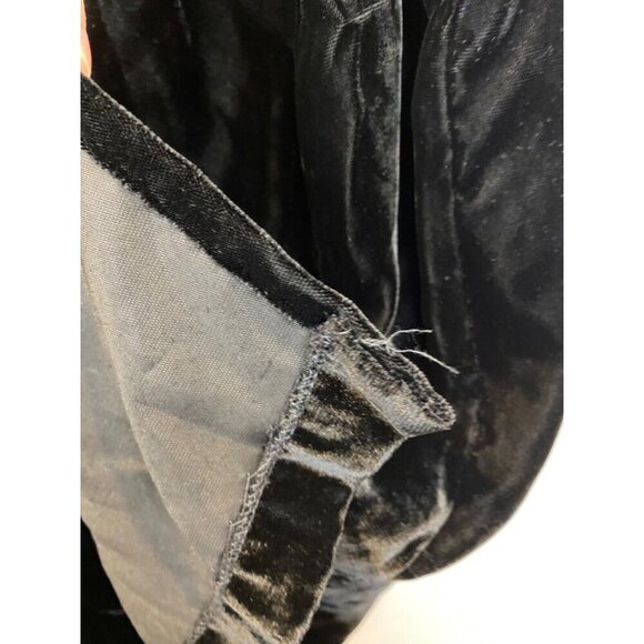 Double D Ranch Small Black Crushed Velvet Maxi Skirt Elastic Waist GUC** - Picture 7 of 9